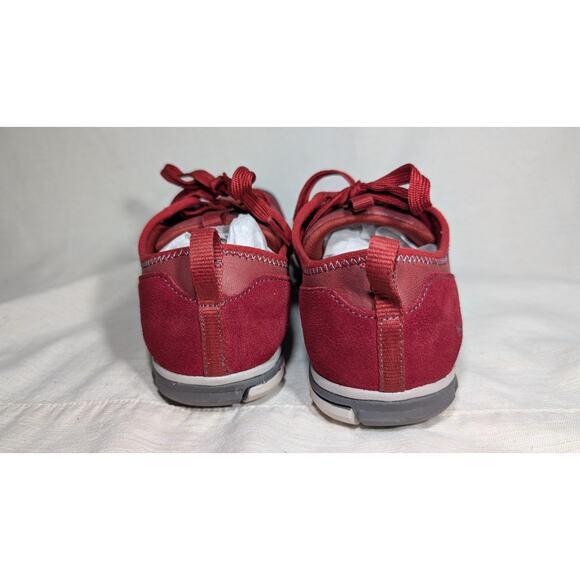 Keen Womens Hush Lea CNX Suede Leather Lace Up Sneakers Sz 8.5 Bike Red - Picture 6 of 8